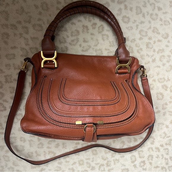 Chloe Marcie Medium Leather Satchel - Picture 4 of 13